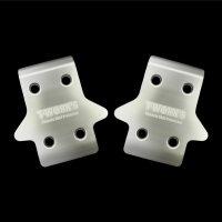 TO-235-MBX8 Stainless Steel Front Chassis Skid Protector ( Mugen MBX8/Mugen MBX8 ECO ) 2pcs.